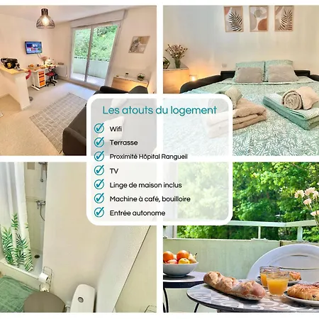 Apartment Terrasse Téléo Hôpital Rangueil - Pech David Toulouse